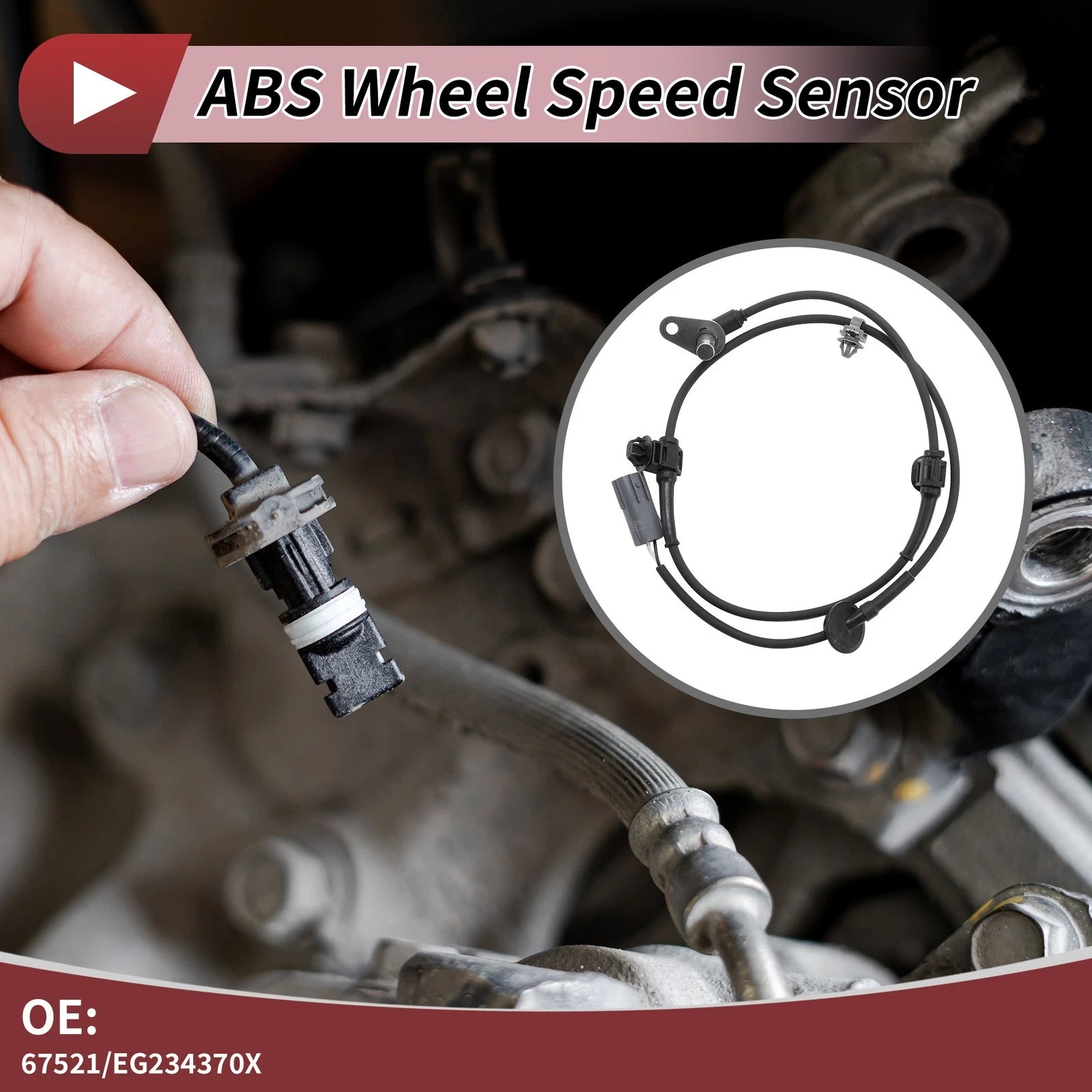 ABS Wheel Speed Sensor for Mazda CX-7 Front Left Right (2007–2012)