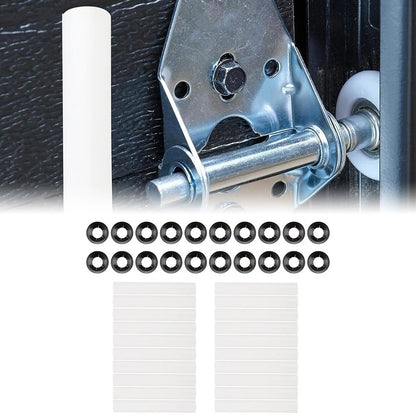 Set of 20 Garage Door Hinge Rollers for Rattling Reduction