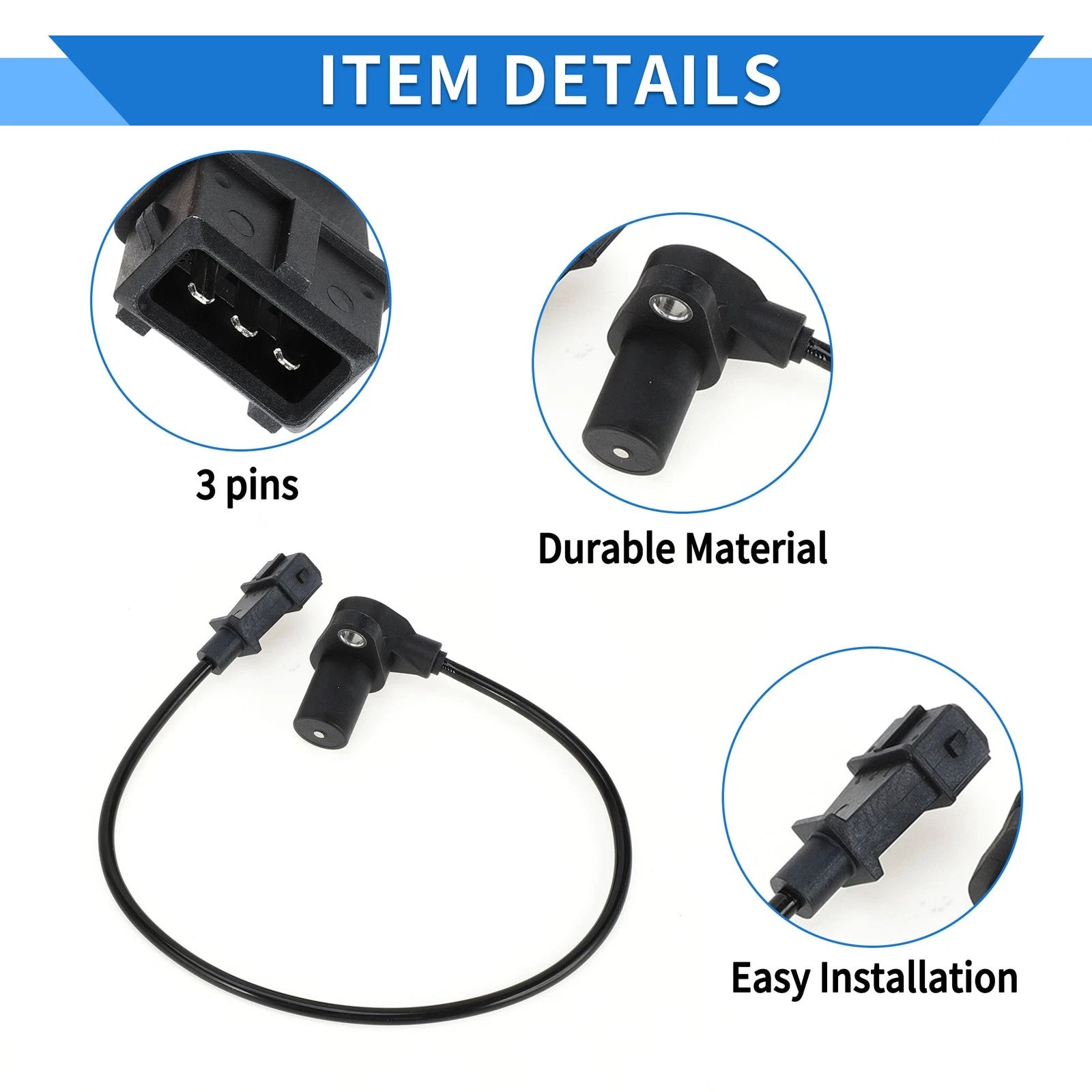 Crankshaft Position Sensor for Audi A4 1.8 (2000–2005) No. 078906433A