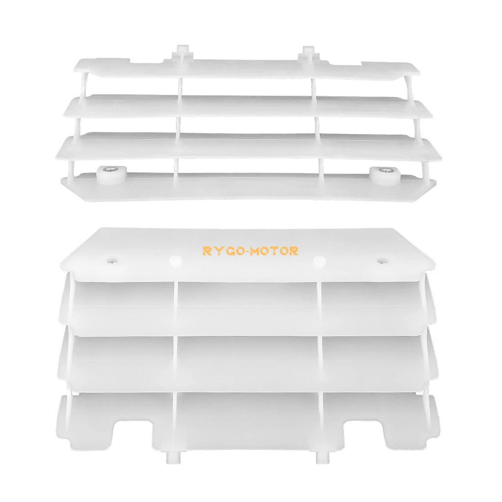 2 Radiator Louvers Guards White for Kawasaki KX125 KX250 (1997–2004) 14037-1310-RZ