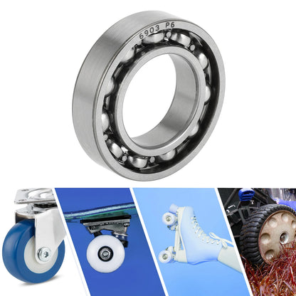Deep Groove Ball Bearing 17x30x7mm for Scooter Skateboard (1 Pc)