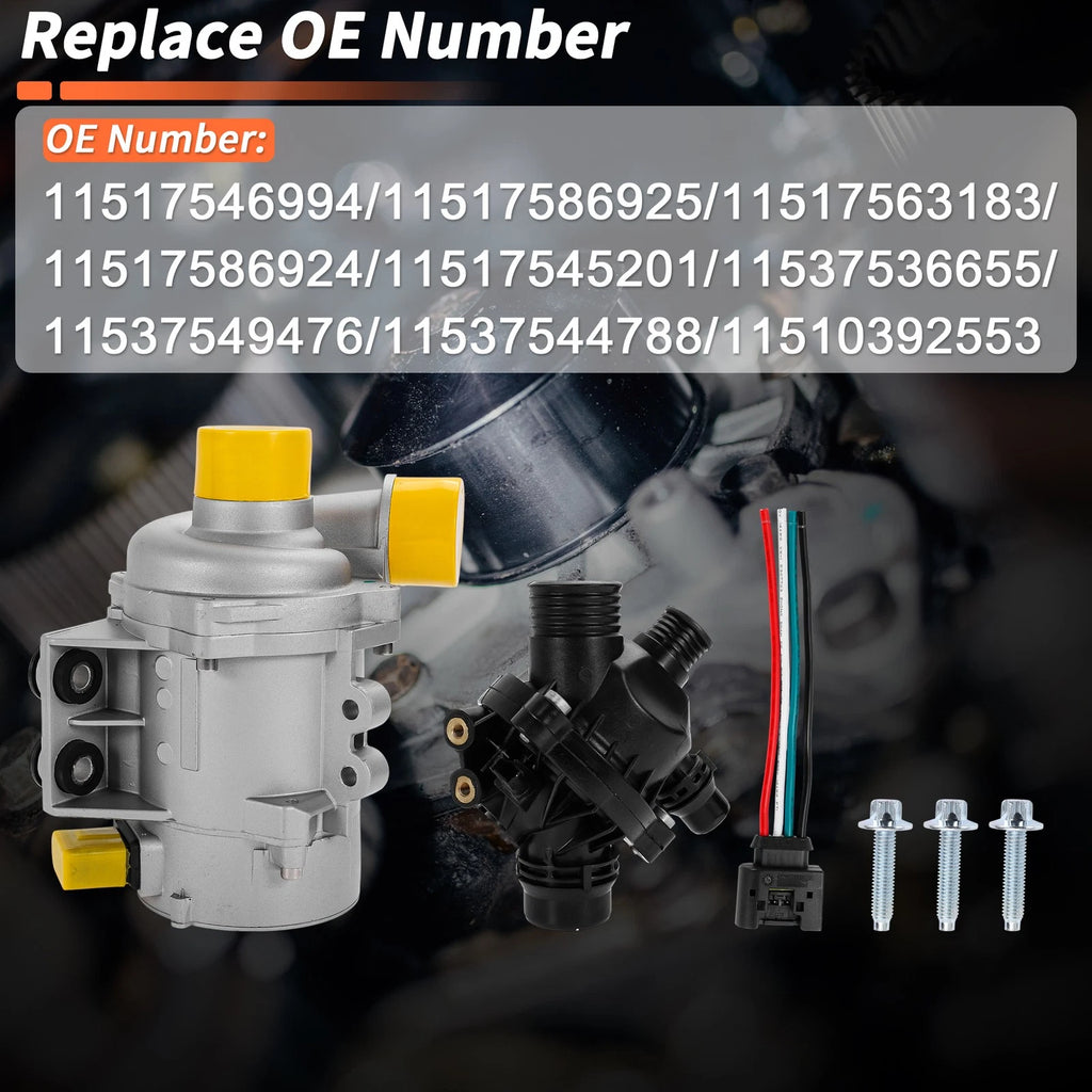 Electric Engine Water Pump Replacement for BMW 128i Convertible (E88 2008–2013)