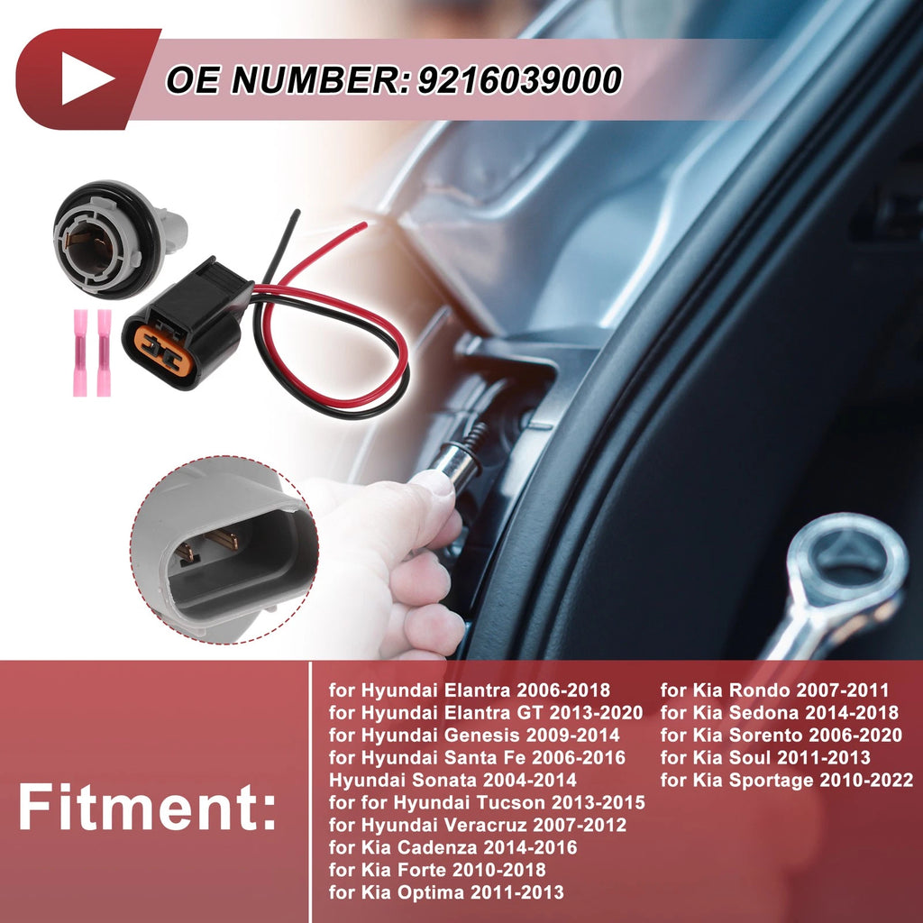 Front Turn Signal Light Socket Wiring for Hyundai Elantra 2006–2018