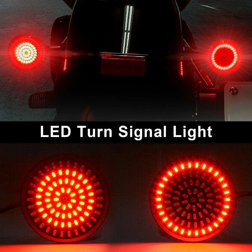 1157LED Turn Signal Light Inserts for Harley Softail Touring Dyna Sportster (T9)