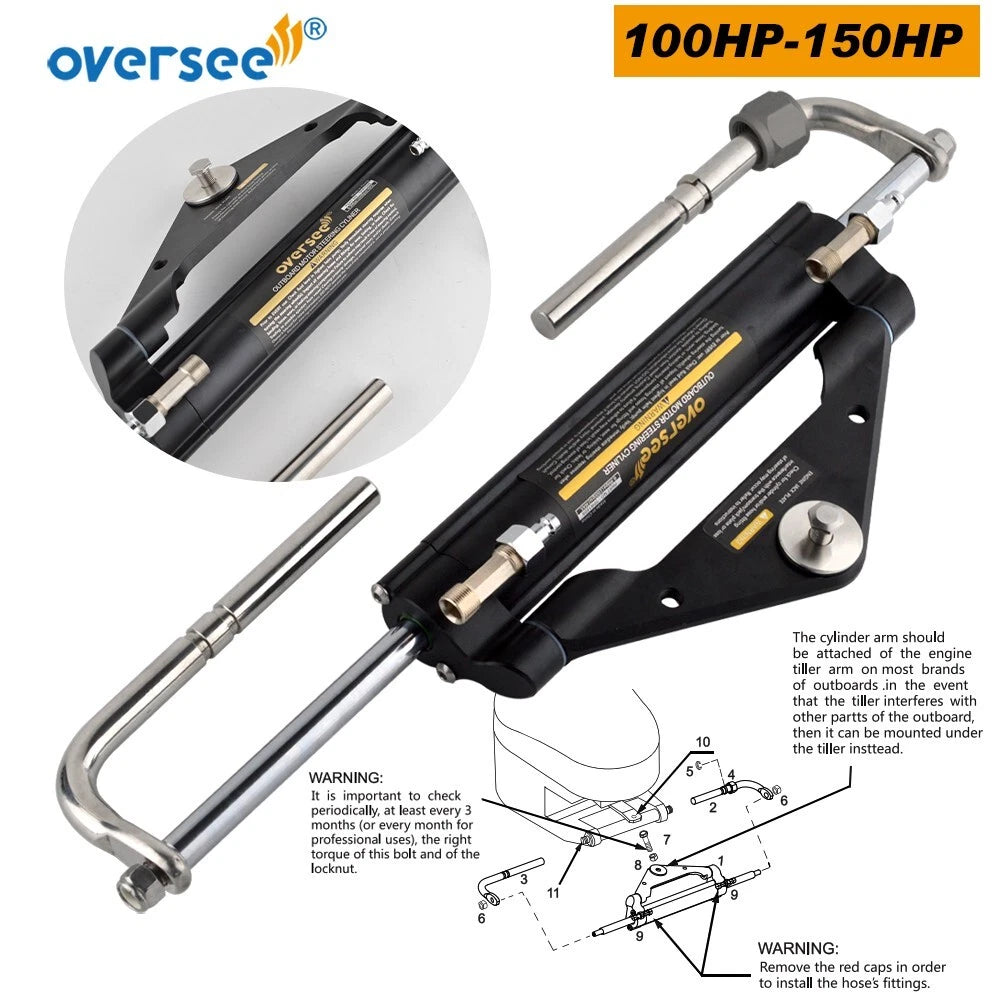Hydraulic Steering Cylinder for Yamaha Mercury BayStar Teleflex (100-150HP)