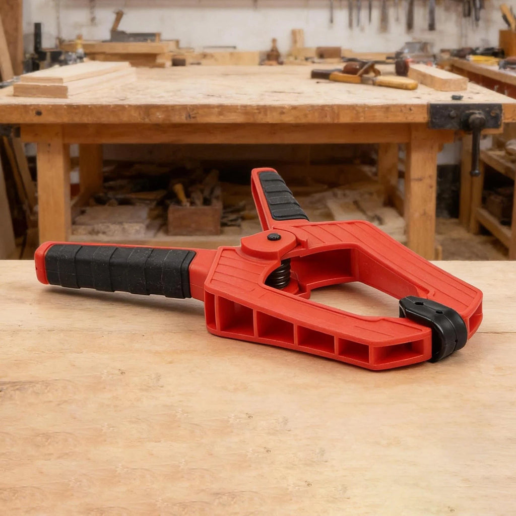Woodworking Clamp with Rubber Coated Non Slip Handle for