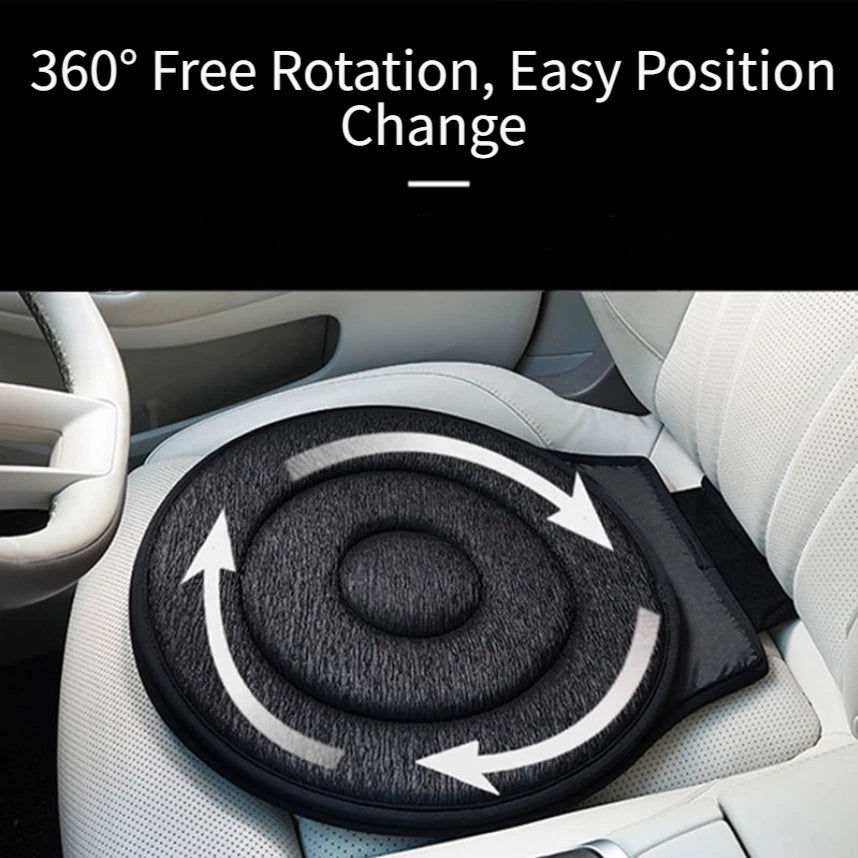 Swivel Car Seat Cushion for Stable Seating Experience (Universal Fit)