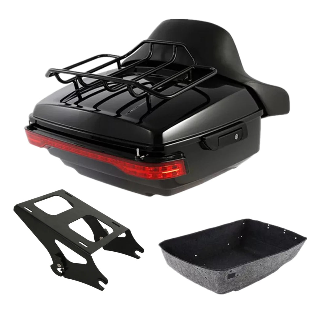 Trunk Mount Rack Pad Tail Light for Harley Touring Road Glide (2014–2026)