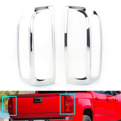 2X Rear Tail Light Lamp Frame Trim for Chevrolet Colorado (2015–2020) Chrome
