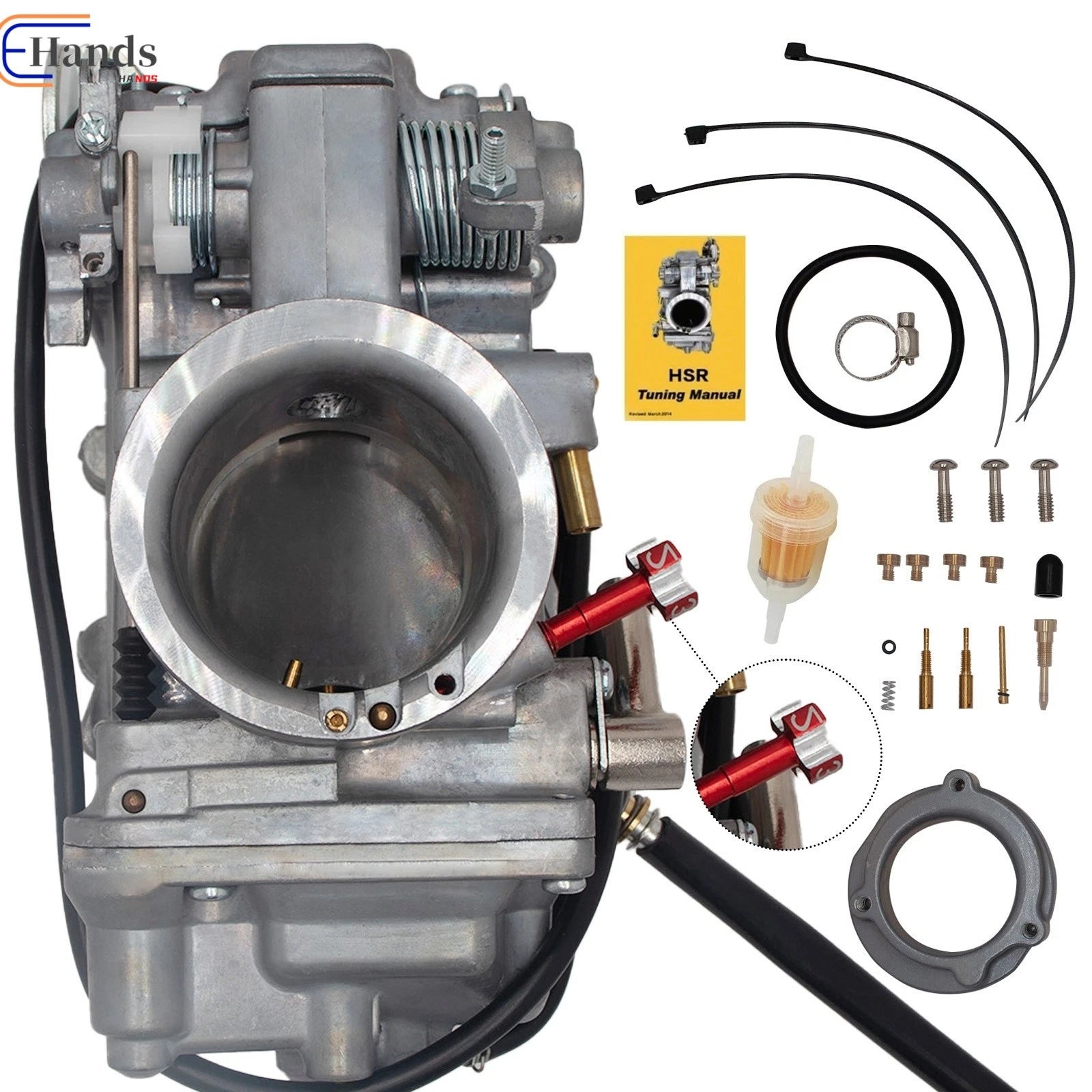 Mikuni HSR45 Carburetor for Harley Davidson EVO Twin Cam (1999–2017)
