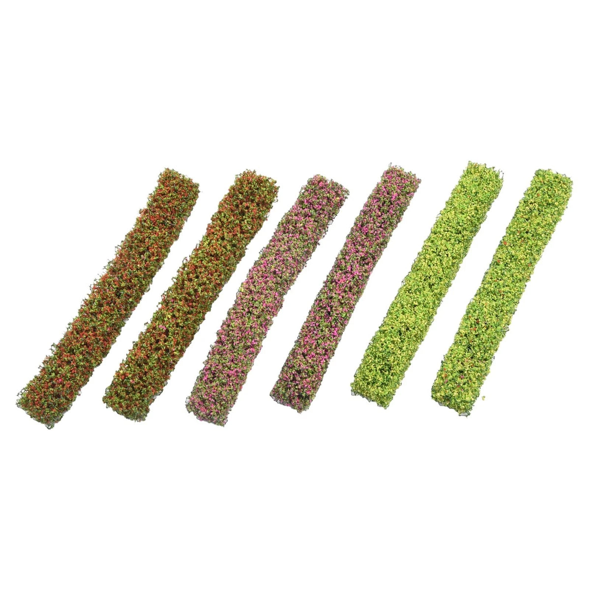 12pcs Scene Layout Shrub Strips for Architectural City Beautification