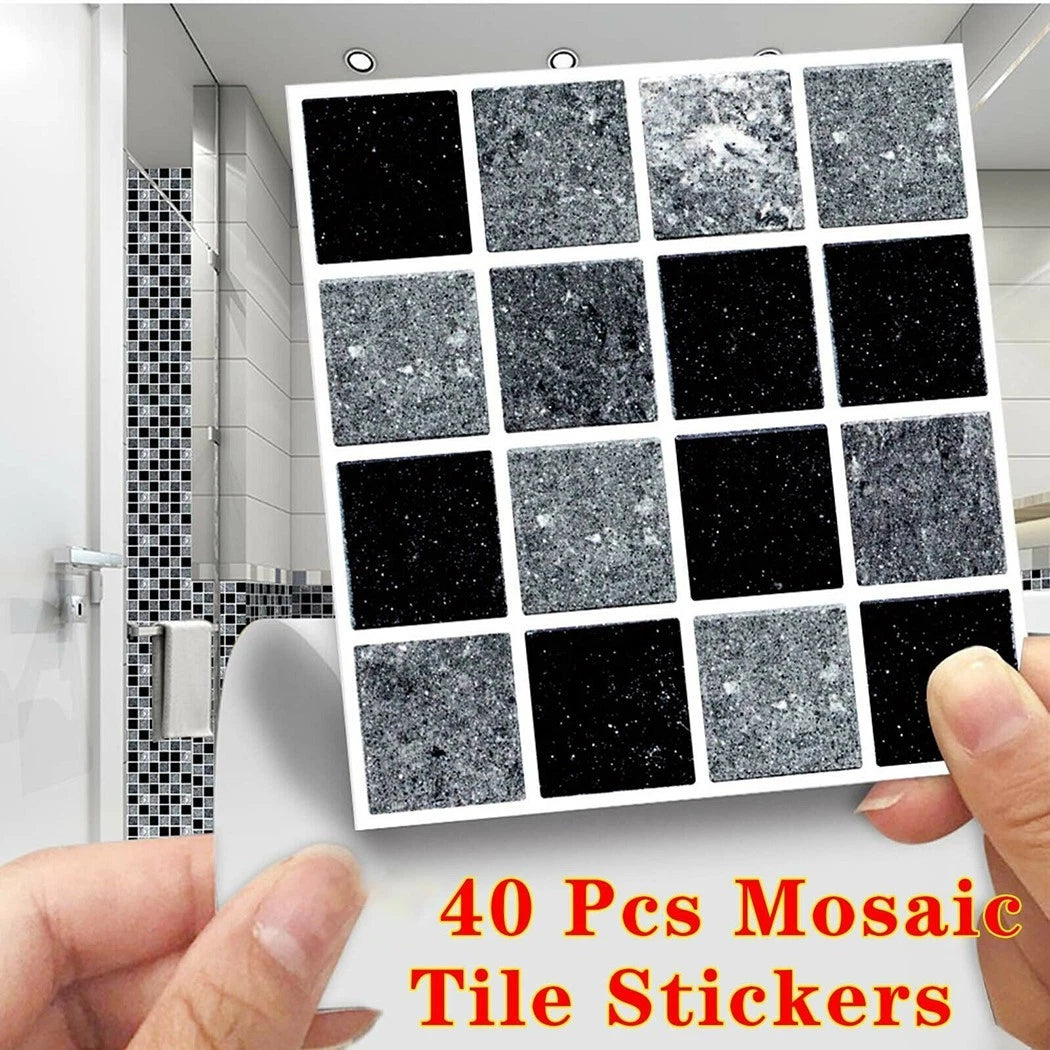 Tile Stickers for Bathroom (Waterproof, PVC)