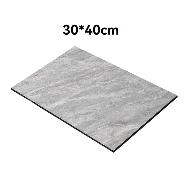 Grey Diatomite Drying Mat with Drainage System for Countertop Dish Drying