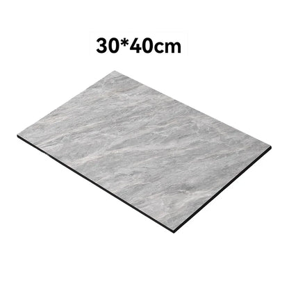 Grey Diatomite Drying Mat with Drainage System for Countertop Dish Drying
