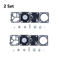 Set of 2 Carburetor Repair Kits for McCulloch Mac 140 130 110 (Walbro K1-MDC)
