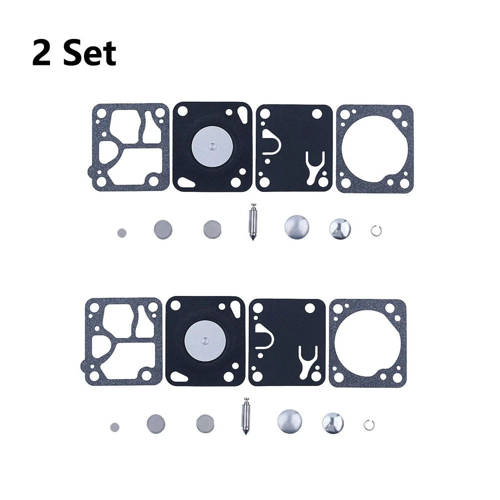 Set of 2 Carburetor Repair Kits for McCulloch Mac 140 130 110 (Walbro K1-MDC)