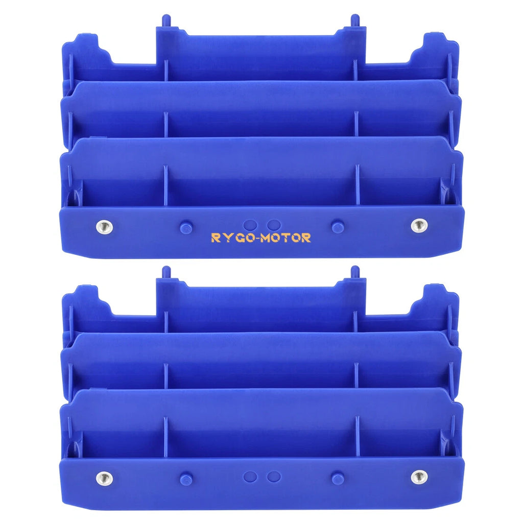 Pair Radiator Louvers Guards Blue for Yamaha YZ125 YZ250 YZ125X YZ250X (2002–2021)