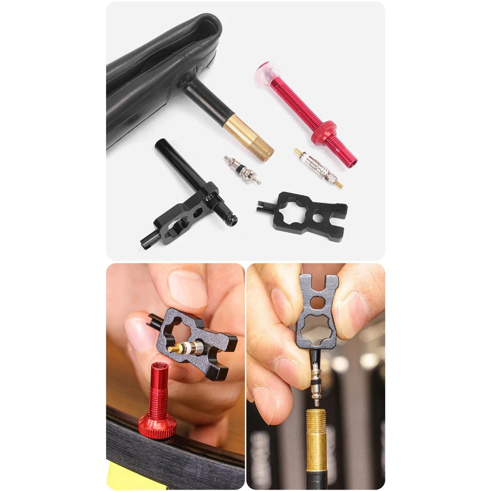 Tire Valve Tool for Compact Vehicles (Multi-functional, Lightweight Aluminum)