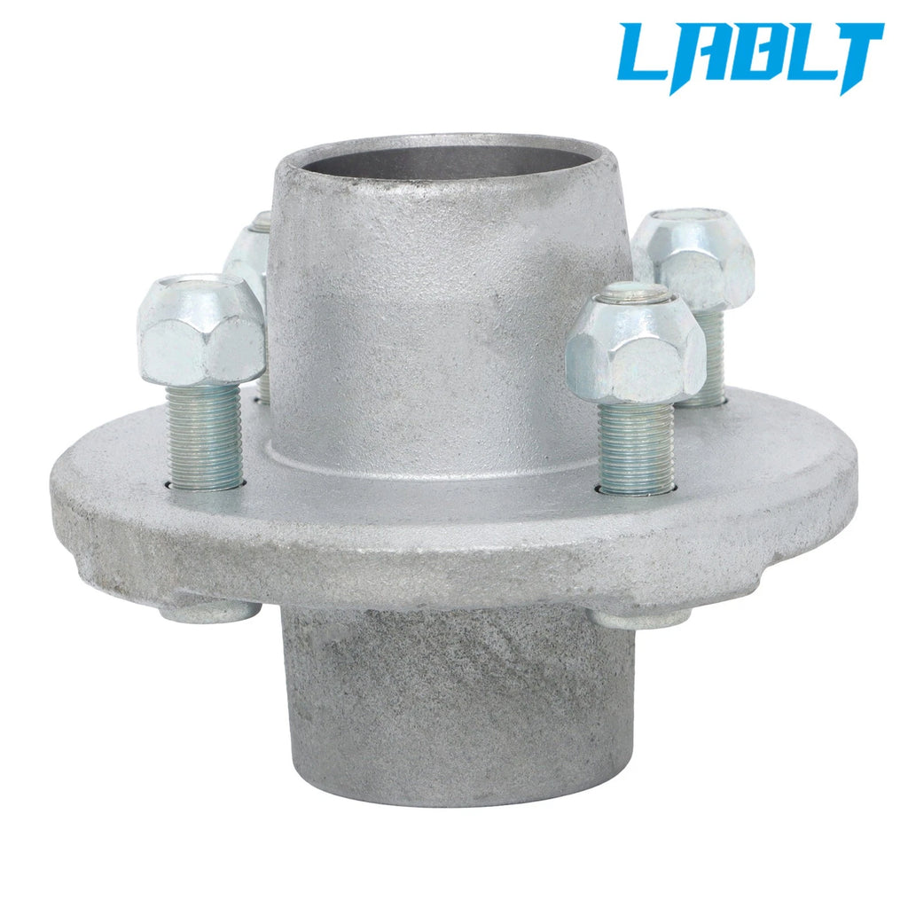 4" Galvanized Trailer Hub Kit for 2000 lbs 1" Spindle & Bearings (2000–2023)