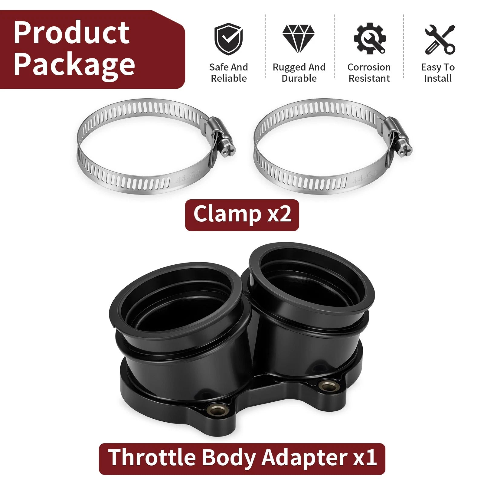 Throttle Body Adapter for Polaris Cross Country, Roads, Kingpin, Hammer, Vegas