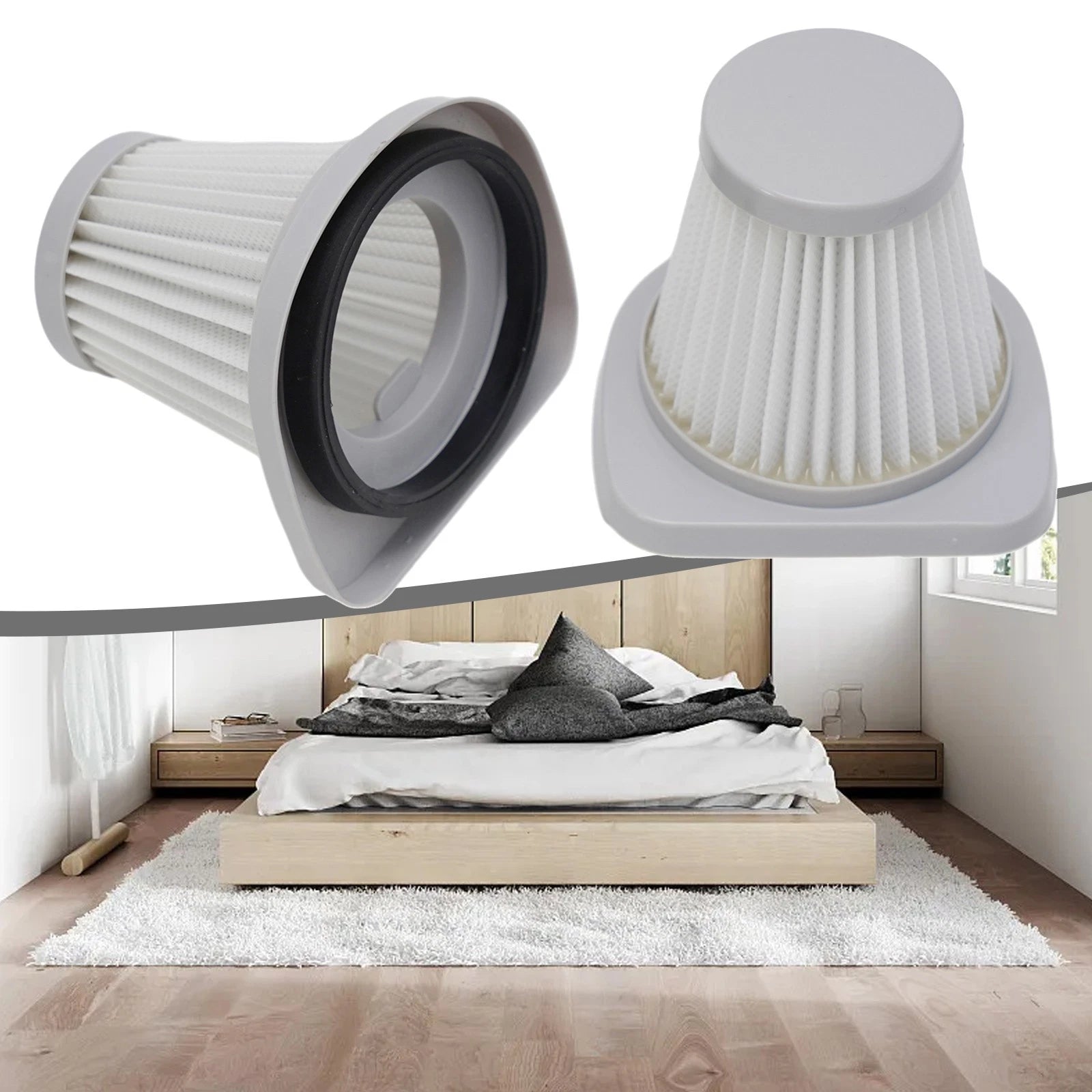 2X Washable Replacement Filter for Dexp M-800 (2018–2023)