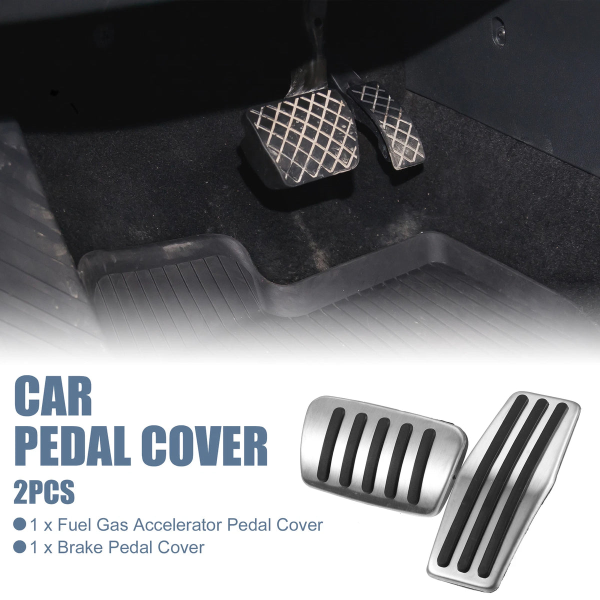 2X Brake Pedal Pad Gas Accelerator Cover for Buick LaCrosse (2010–2016)