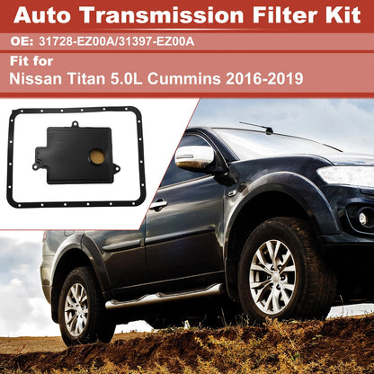 Set of 1 Transmission Filter for Nissan Titan 5.0L Cummins (2016–2019) 31728-EZ00A