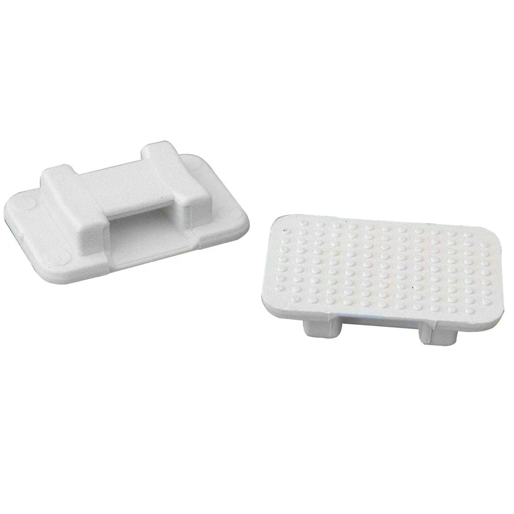 50X Weld Mount AT-5 Large White Nylon Wire Tie Mount