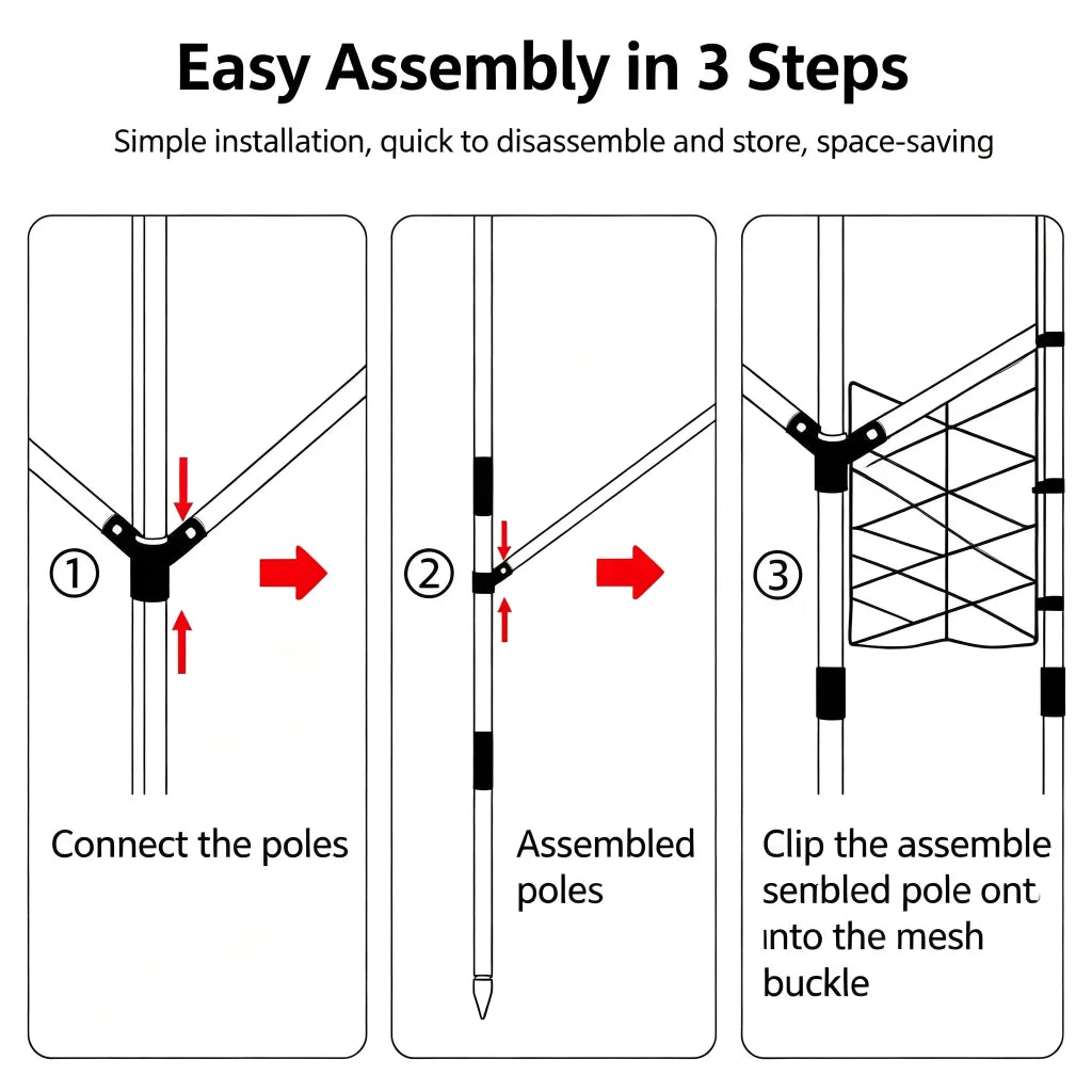 Garden Climbing Support Trellis for Garden Use (Foldable, Lightweight)