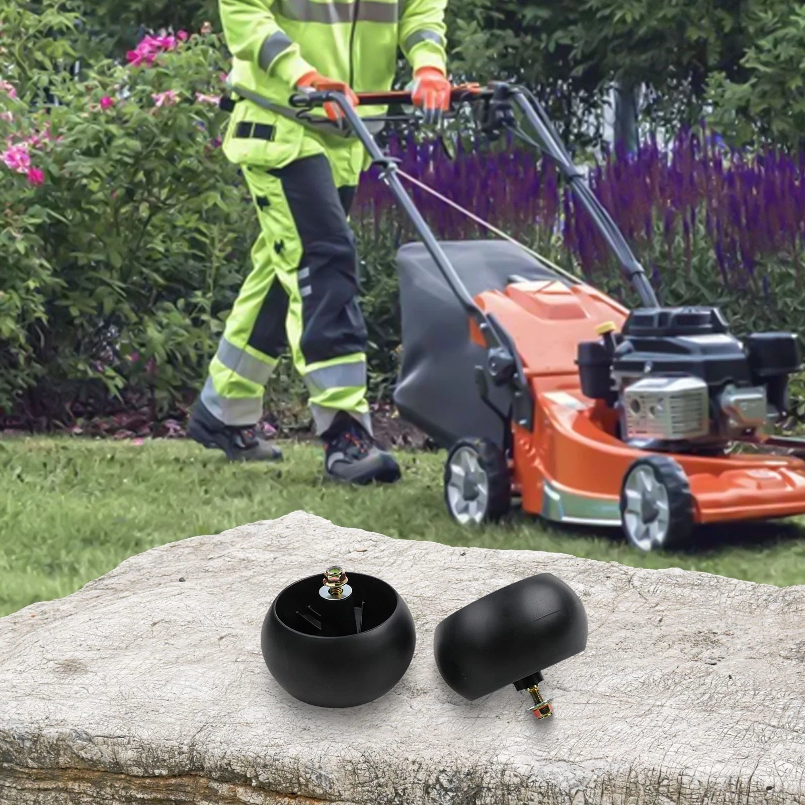 Deck Wheels and Hardware Kit for Lawn Mowers