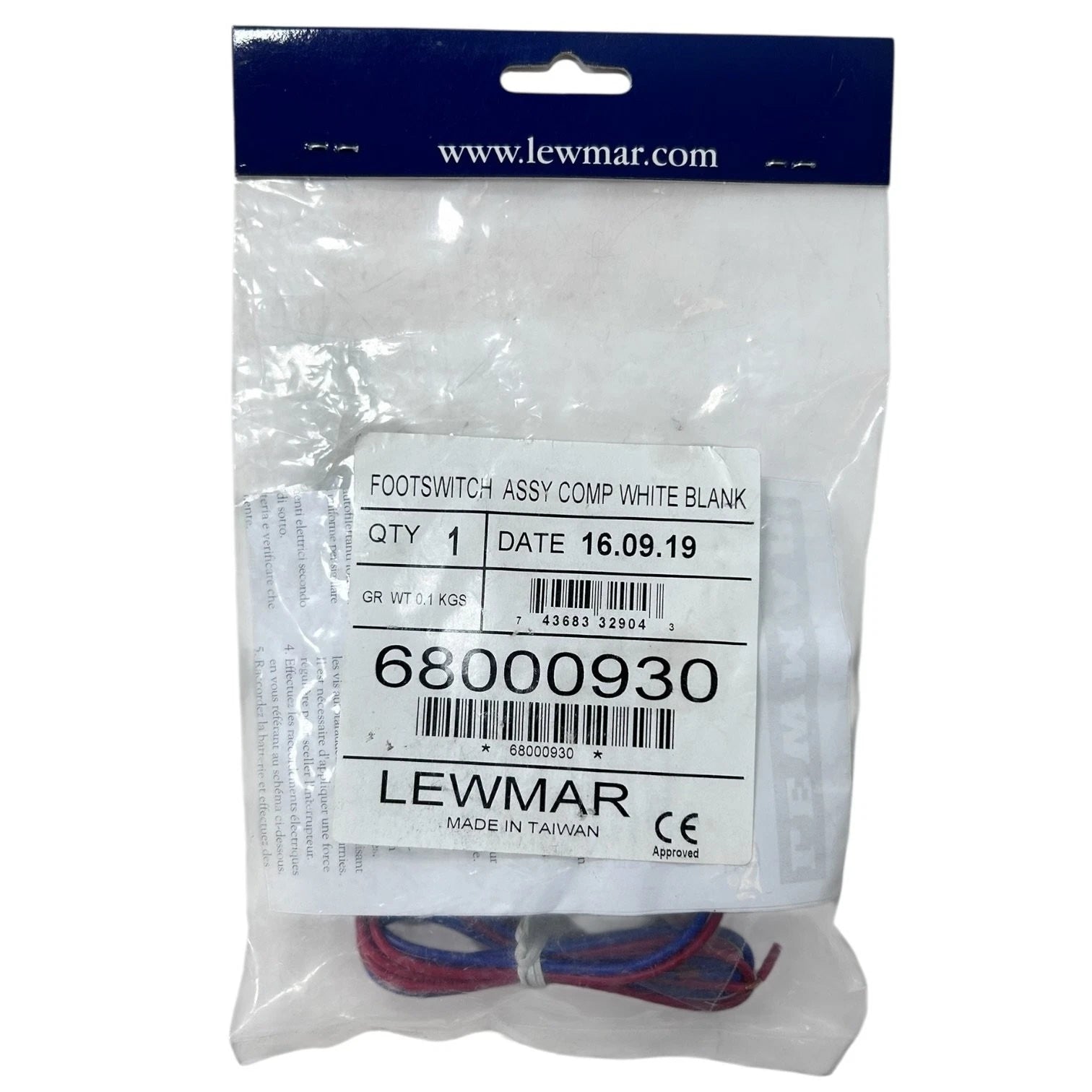 Deck Foot Switch Assembly for Lewmar 68000930 (12-24V)
