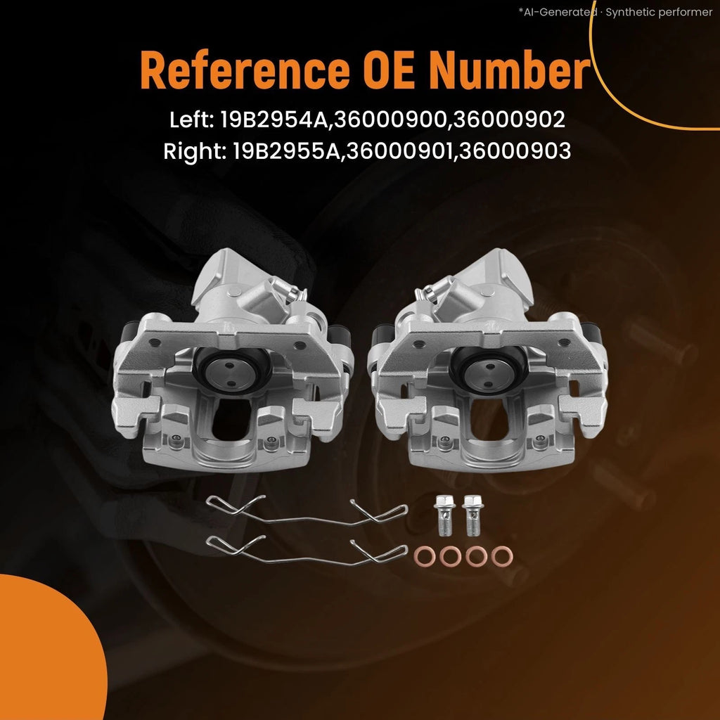 Rear Disc Brake Calipers Set for Volvo C30/C70/S40 (2004–2013)