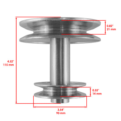 Engine Double Pulley Replacement for Husqvarna LT18542 LT131 LT141 (1970–1990)