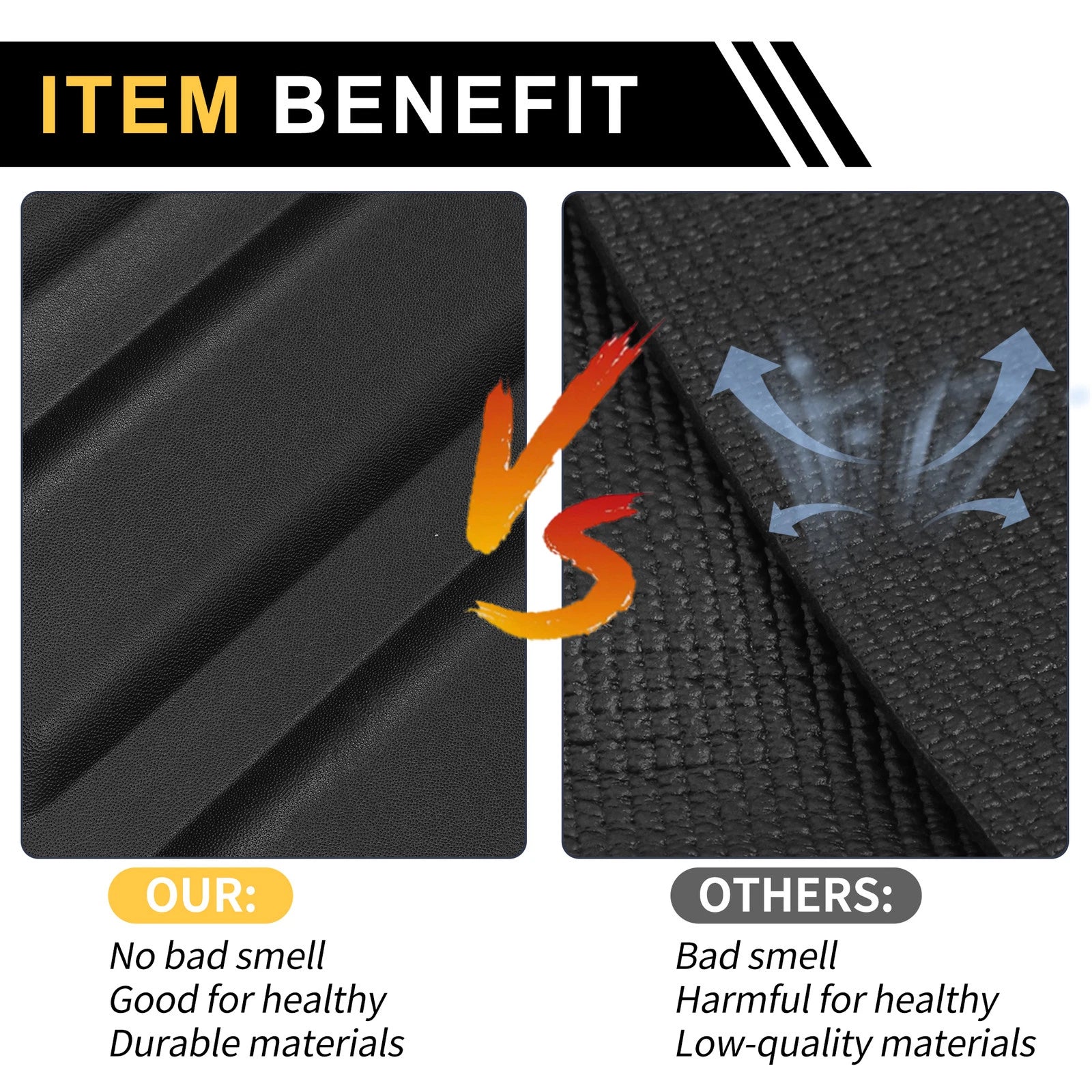 Cargo Liner Rear Trunk Mat for Honda Ridgeline (2017–2024) TPE Stripe Pattern