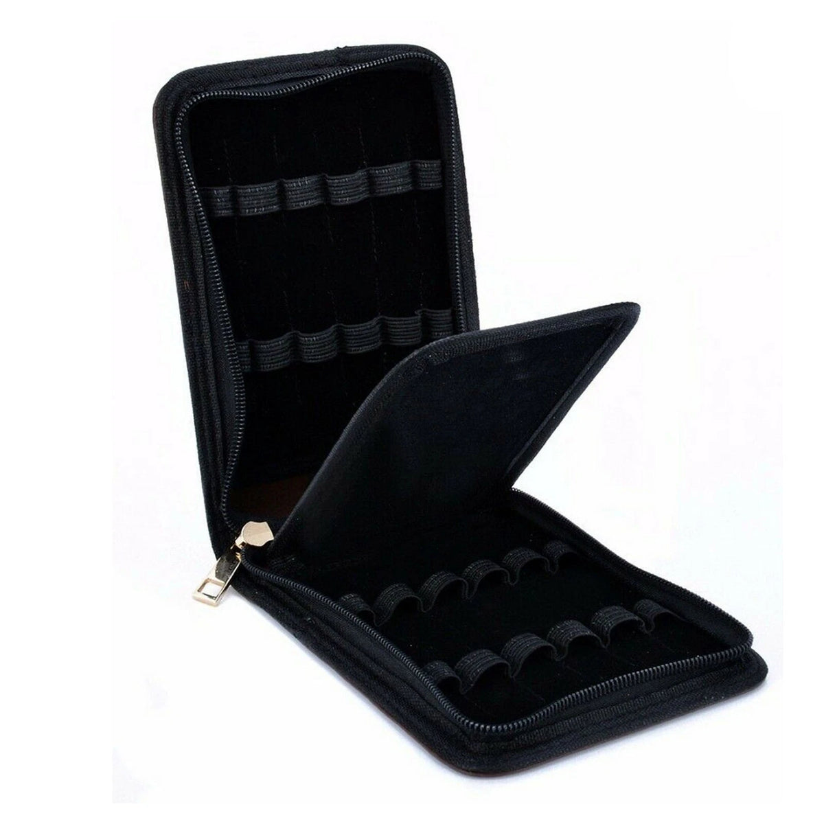 12 Slots PU Leather Fountain Pen Case Organizer for Universal Use