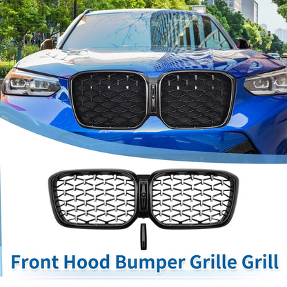 Front Upper Bumper Grille Grill for BMW X3 G01 (2020–2023) Half Chrome