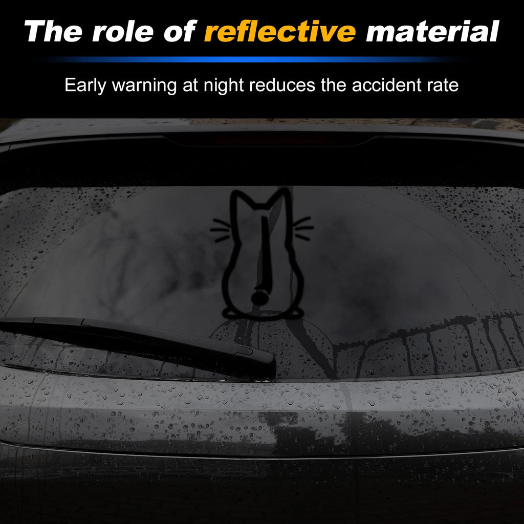 Reflective Bumper Decal for - Cute Kitten Design