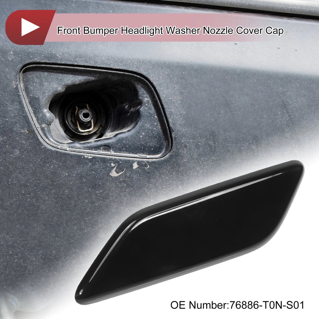 Front Left Washer Nozzle Cover Cap for Honda CR-V (2015–2017) 1 Pcs Black