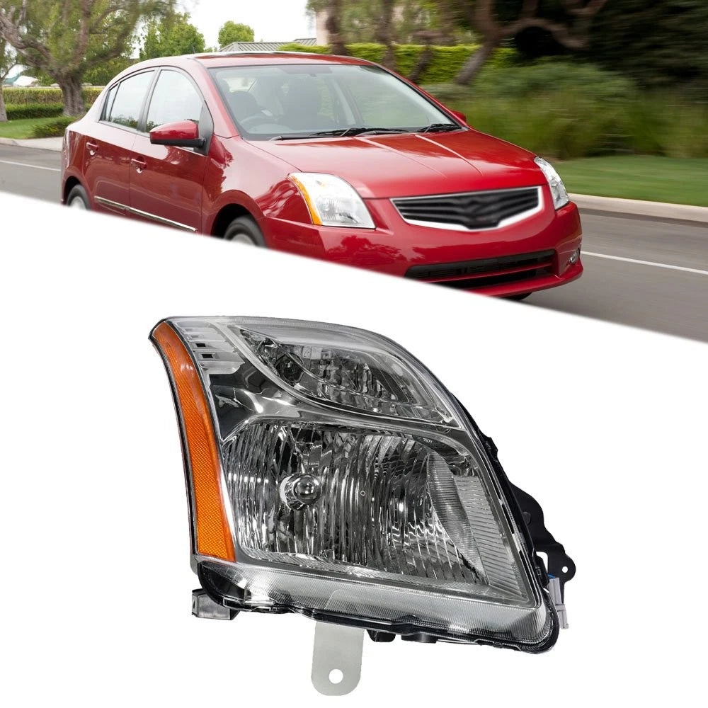 Headlight Assembly Chrome Right for Nissan Sentra (2010–2012)