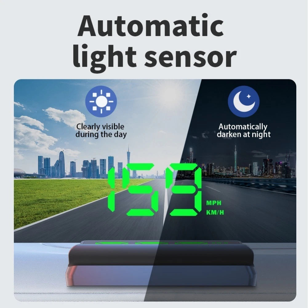 Car GPS Head Up Display Digital Speedometer HUD for Universal Vehicles