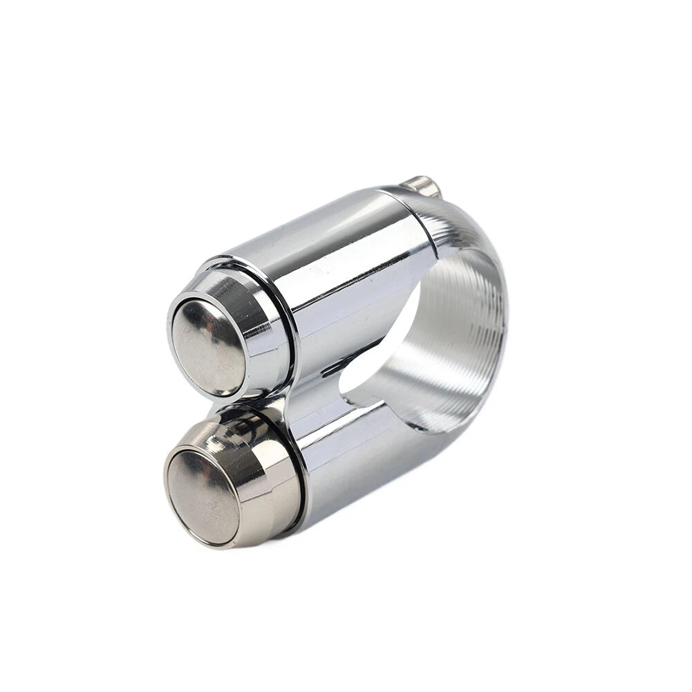 1" Chrome Handlebar Switch 2 Button Horn Light Control for Harley Dyna Chopper