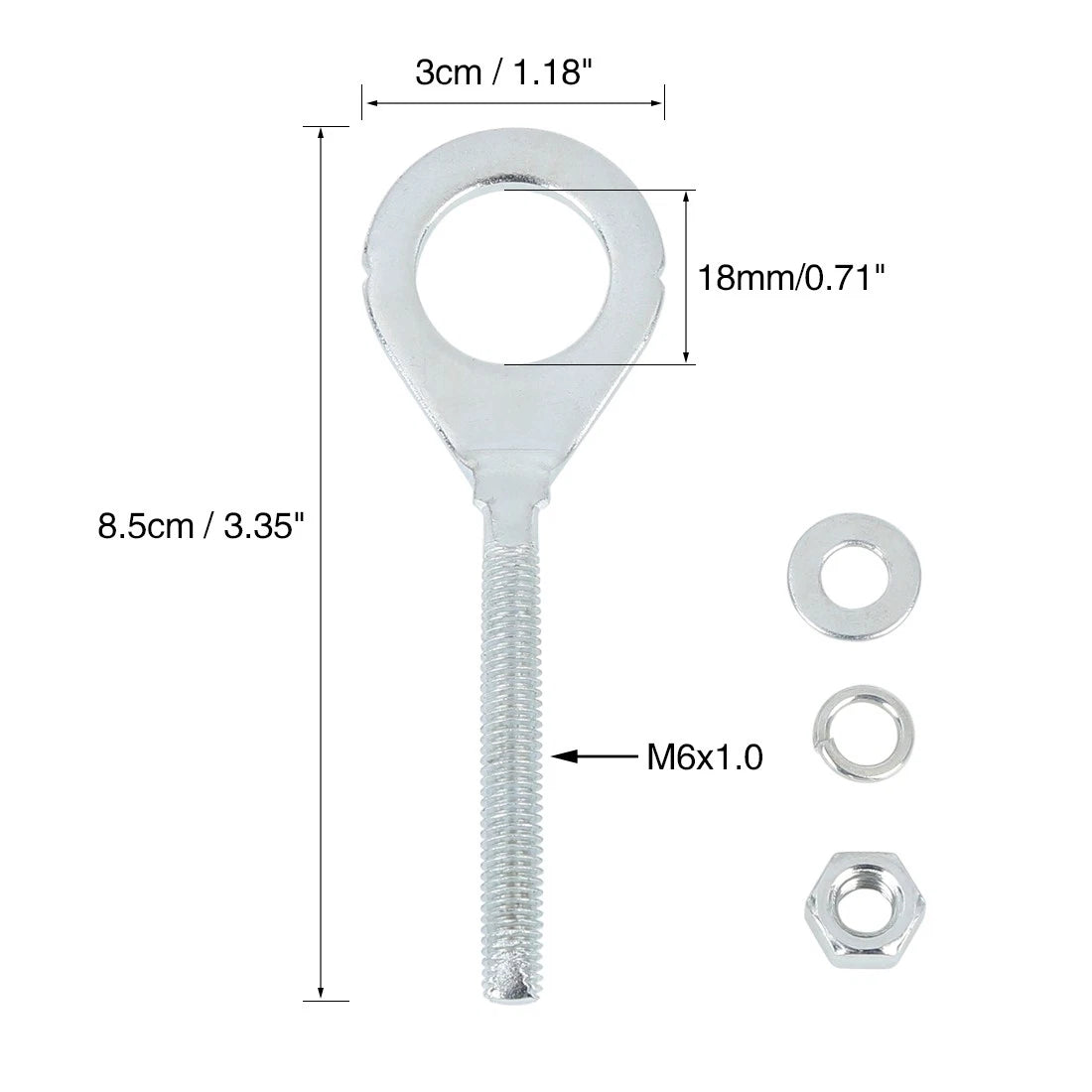 3 Pairs Chain Axle Adjuster Tensioner Pullers for Honda CG125 (2005–2015)