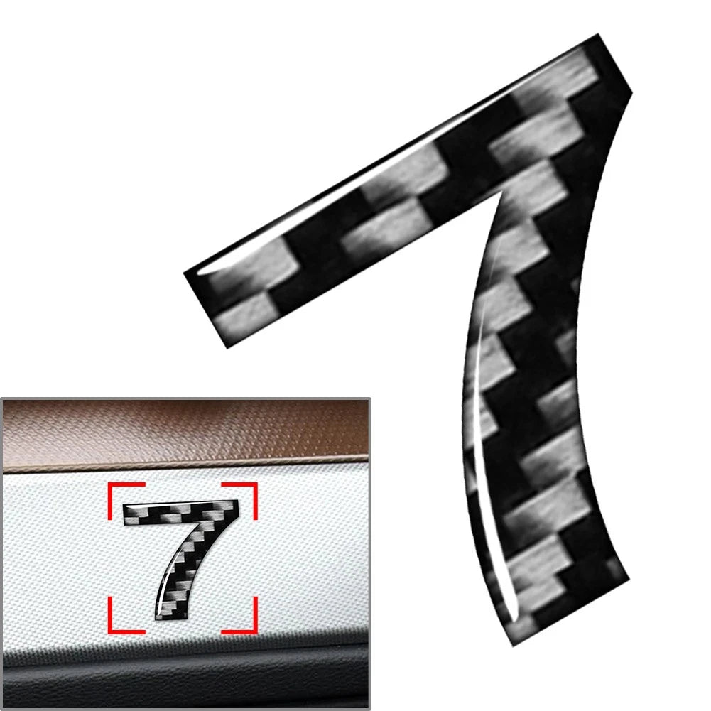 Car Badge Emblem Number 7 for