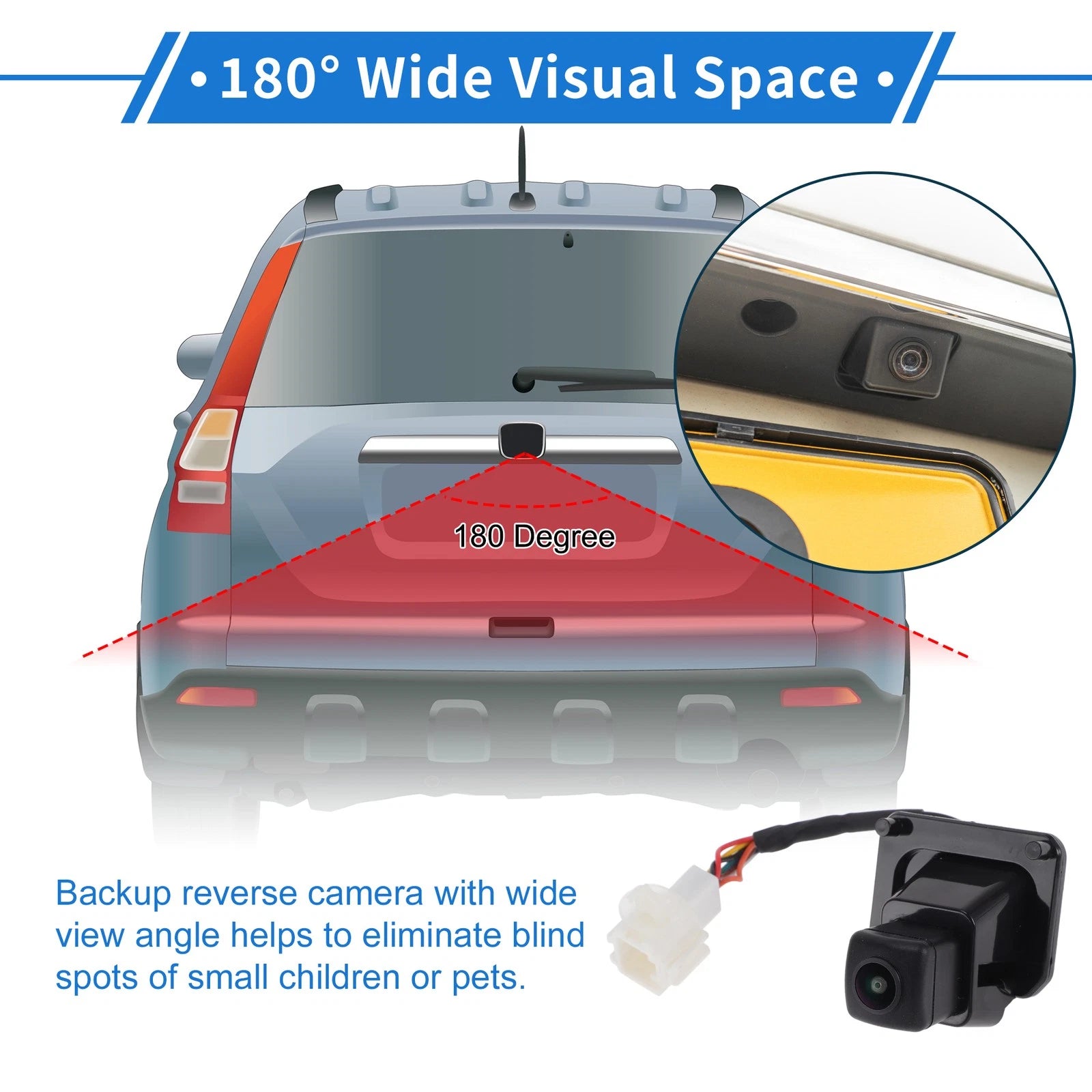Rear View Camera for Honda CR-V (2014–2017) 120-180°