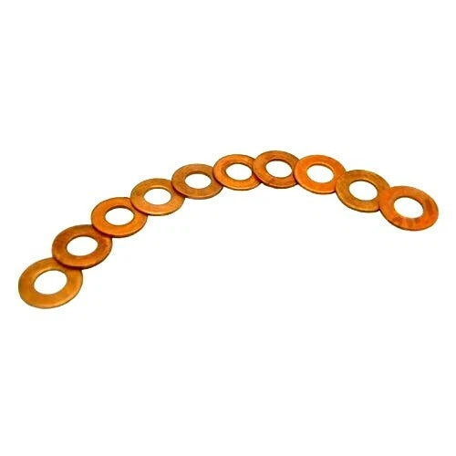 10X Fuel Injector Copper Washers for Massey Ferguson Tractors