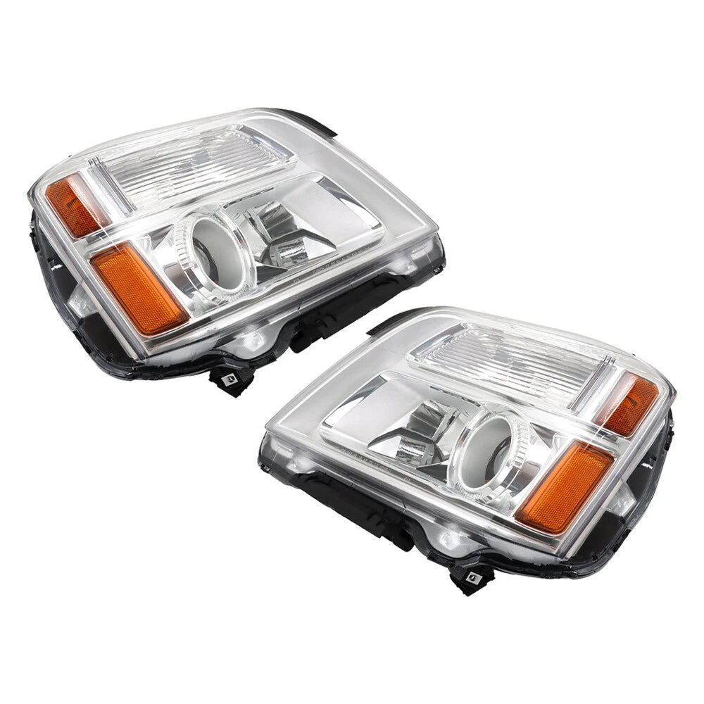 Headlights for GMC Terrain (2010–2015) Halogen Chrome LH+RH Pair