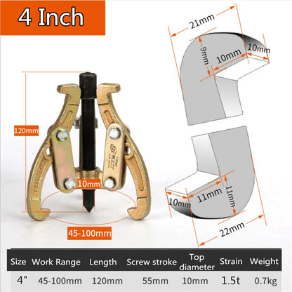 3 Jaw Gear Wheel Hub Bearing Puller Extractor Tool for