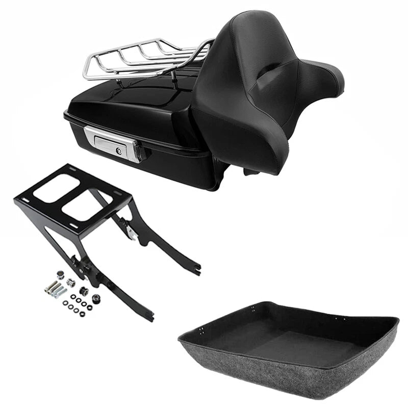 Chopped Trunk Backrest Rack Mount for Harley Heritage Classic Softail (2018–2026)