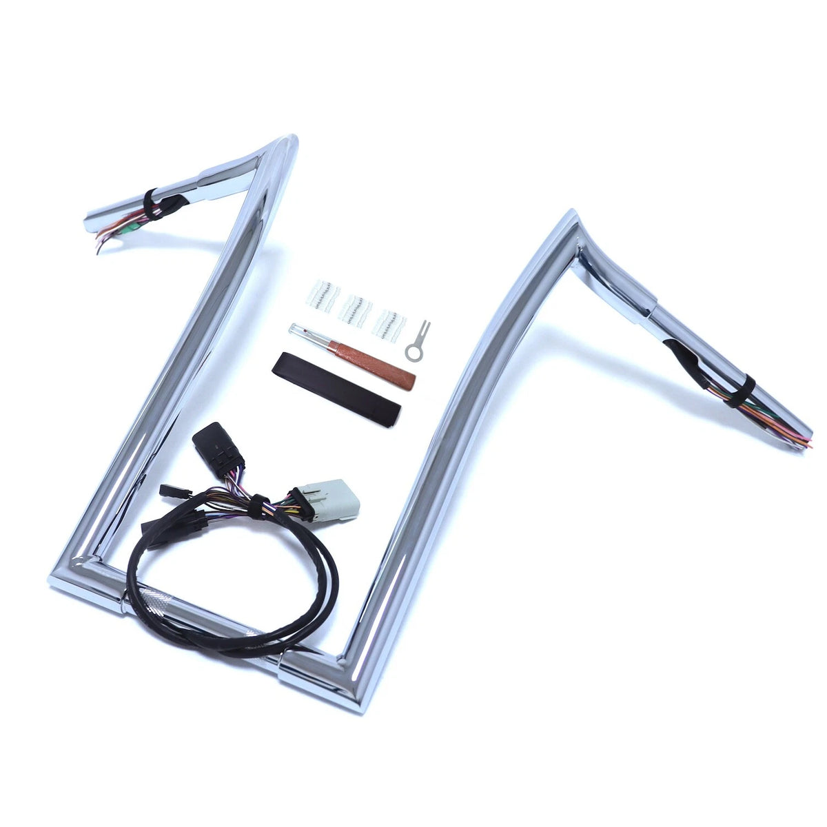 Chrome 16" Prewired Handlebar 1.25" for Harley Road Glide (2008–2013)