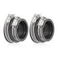 Set of 2 Air Box Frame Rubber Boots w/Clamps for Honda TRX 250X 300EX 300X (1987–2009)